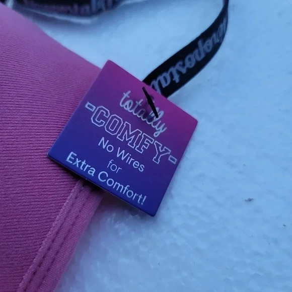 New Aeropostale 36C Bra Gray Pink Totally Comfy No Wires for Extra Comfort 2pack - Picture 9 of 9